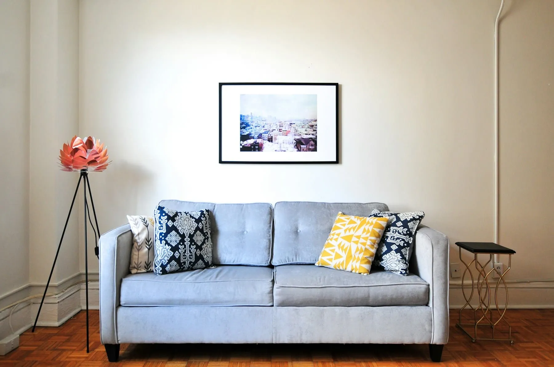 A bright, freshly staged living room ready for showings